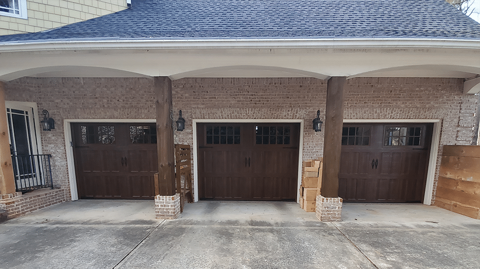 After Picture of 3 beautiful garage doors